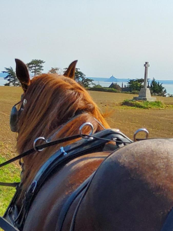Chez Jollyjune, A Moins D'Une Heure Du Mont Saint Michel Champeaux Екстериор снимка
